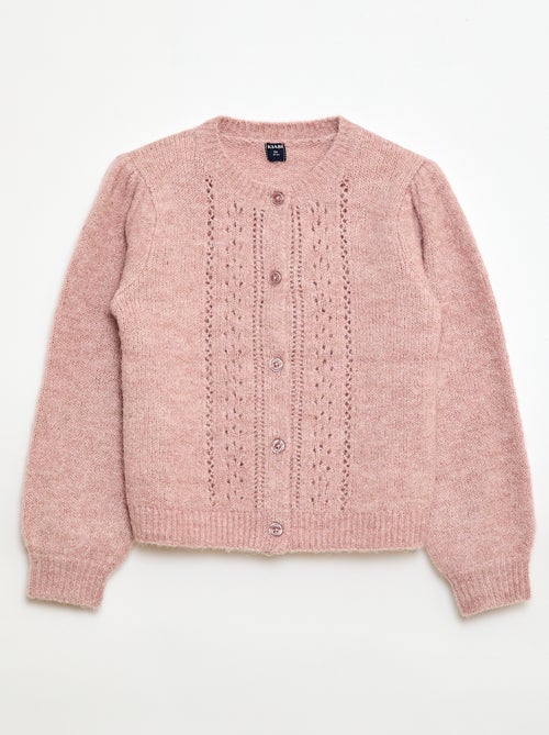 Cardigan in maglia traforata - Kiabi