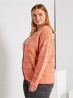 Cardigan in maglia traforata - Kiabi