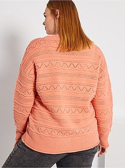 Cardigan in maglia traforata - Kiabi
