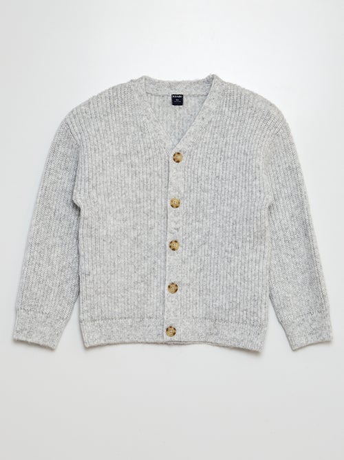 Cardigan in maglia tricot con bottoni - Kiabi