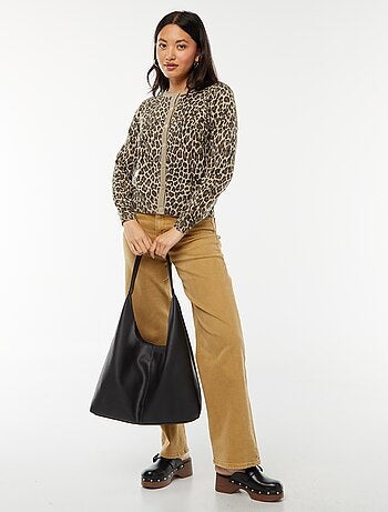 Cardigan in maglina gialla con bottoni