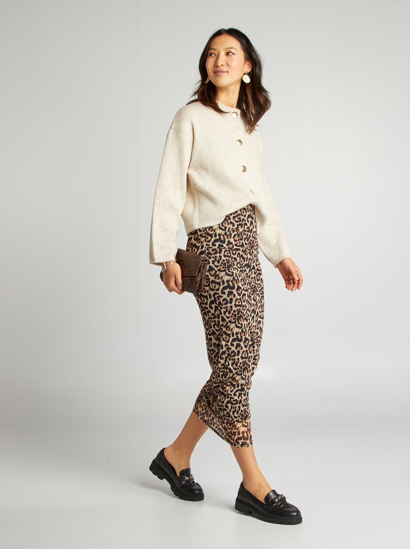 Cardigan in maglina leggera BIANCO - Kiabi