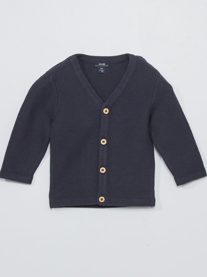 Cardigan in maglina leggera blu - Kiabi