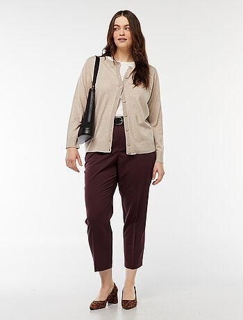 Cardigan in maglina leggera con apertura con bottoni