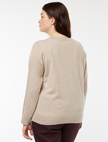 Cardigan in maglina leggera con apertura con bottoni