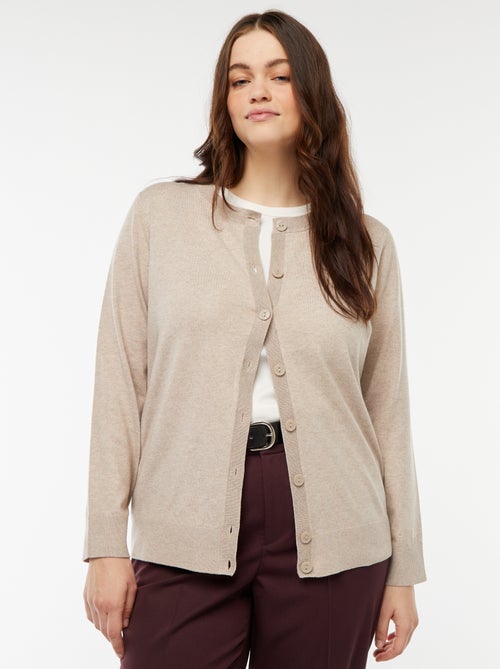 Cardigan in maglina leggera con apertura con bottoni - Kiabi