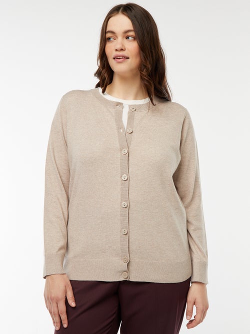 Cardigan in maglina leggera con apertura con bottoni - Kiabi