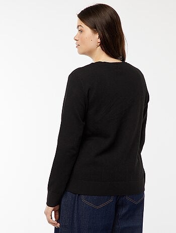 Cardigan in maglina leggera con apertura con bottoni