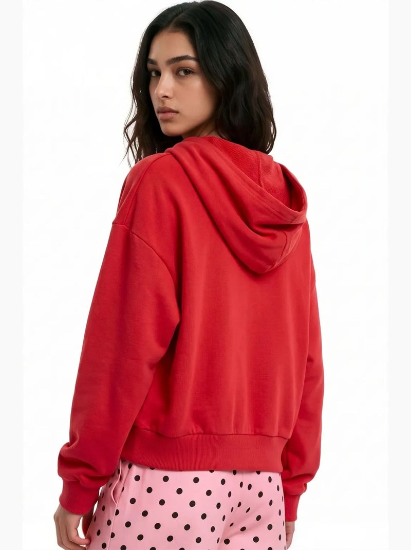 Cardigan in misto cotone busem Rosso - Kiabi