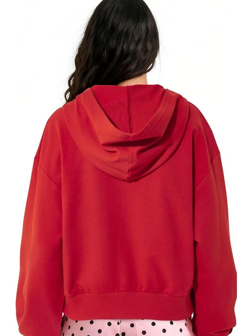 Cardigan in misto cotone busem Rosso - Kiabi