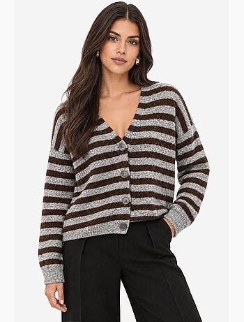 Cardigan in misto cotone mixray