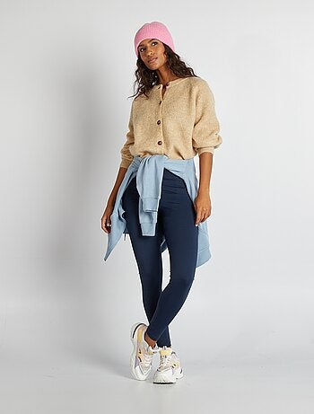 Cardigan in misto lana e mohair