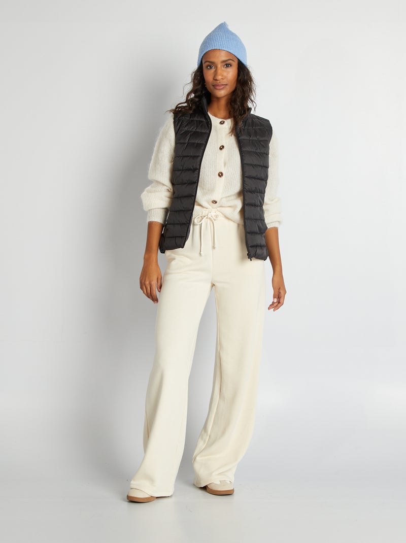 Cardigan in misto lana e mohair BIANCO - Kiabi