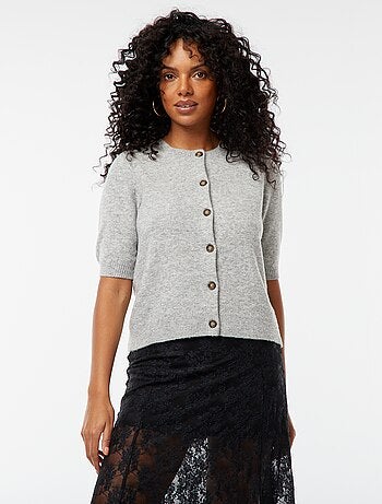 Cardigan in misto lana