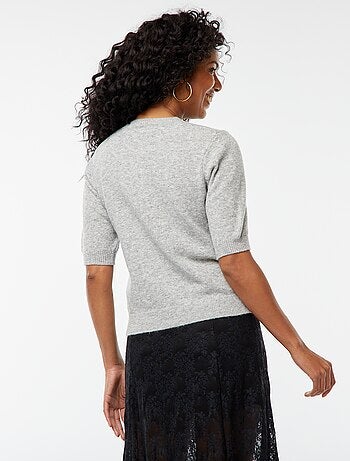 Cardigan in misto lana