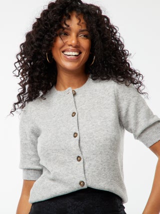 Cardigan in misto lana