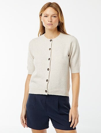 Cardigan in misto lana