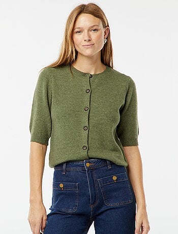 Cardigan in misto lana