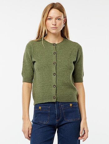 Cardigan in misto lana