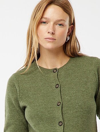 Cardigan in misto lana