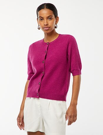 Cardigan in misto lana