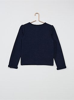 Cardigan in tessuto felpato garzato - Kiabi