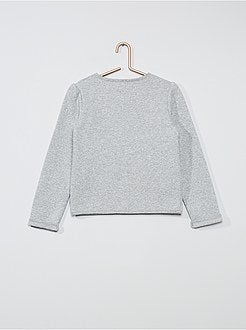 Cardigan in tessuto felpato garzato - Kiabi