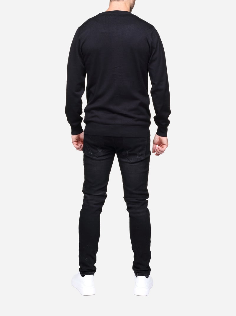Cardigan in tessuto morbido - Frilivin Nero - Kiabi
