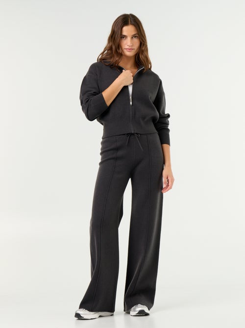 Cardigan in tessuto ottoman con cappuccio - Kiabi Cardigan in tessuto ottoman con cappuccio - Kiabi