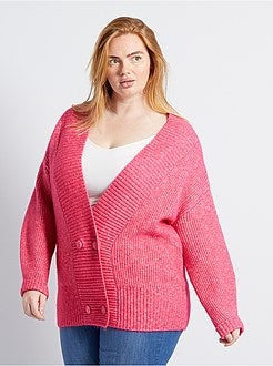 Cardigan incrociato in maglia ultra morbida - - Kiabi