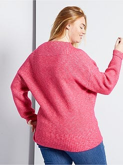 Cardigan incrociato in maglia ultra morbida - - Kiabi