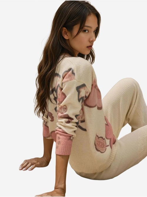 Cardigan jacquard a fiori - Kiabi Cardigan jacquard a fiori - Kiabi