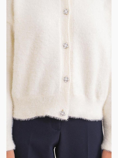 Cardigan jacquard oversize con bottoni mixray - Kiabi Cardigan jacquard oversize con bottoni mixray - Kiabi