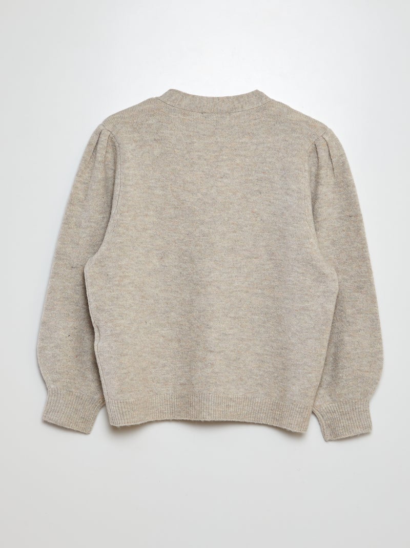 Cardigan 'JDY' cardigan lavorato a maglia - maglia cardigan lavorato a maglia - BEIGE - Kiabi