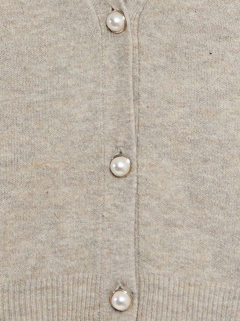 Cardigan 'JDY' cardigan lavorato a maglia - maglia cardigan lavorato a maglia - BEIGE - Kiabi