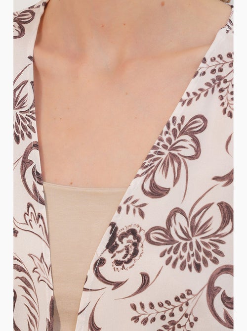 Cardigan kimono lungo stampato in viscosa bdart - Kiabi Cardigan kimono lungo stampato in viscosa bdart - Kiabi