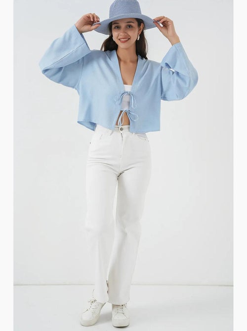 Cardigan kimono scollo a v misto viscosa bdart - Kiabi Cardigan kimono scollo a v misto viscosa bdart - Kiabi