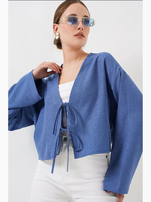 Cardigan kimono scollo a v misto viscosa bdart - Kiabi Cardigan kimono scollo a v misto viscosa bdart - Kiabi