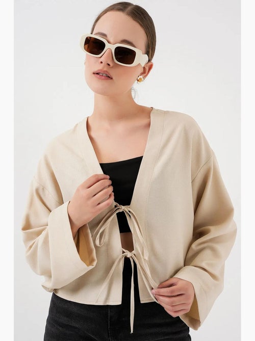 Cardigan kimono scollo a v misto viscosa bdart - Kiabi Cardigan kimono scollo a v misto viscosa bdart - Kiabi