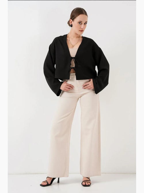 Cardigan kimono scollo a v misto viscosa bdart - Kiabi