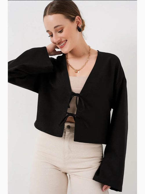 Cardigan kimono scollo a v misto viscosa bdart - Kiabi