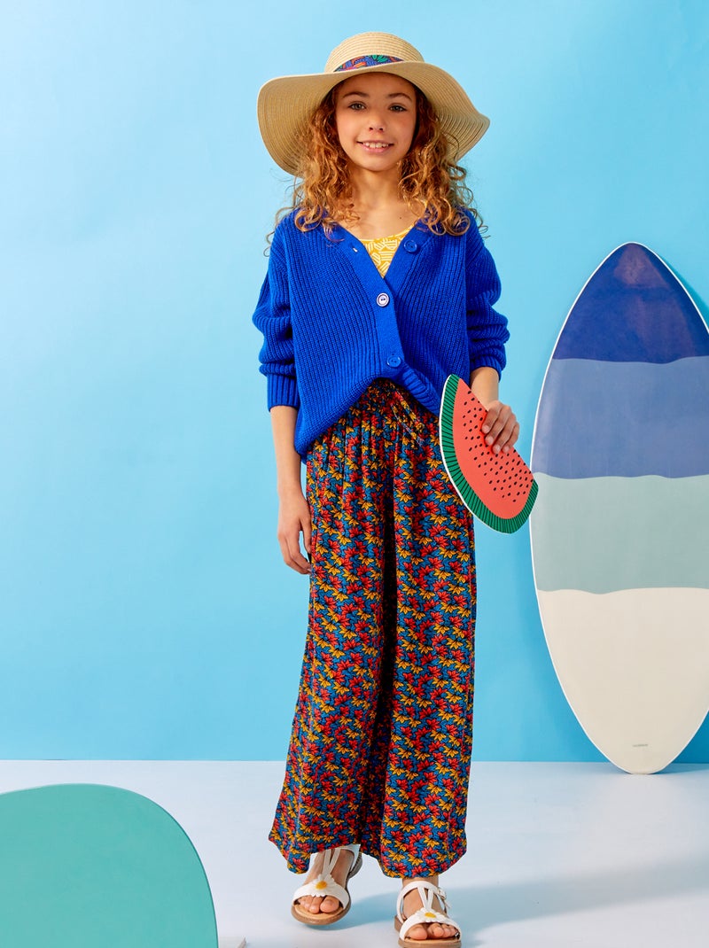 Cardigan lavorato a maglia blu - Kiabi