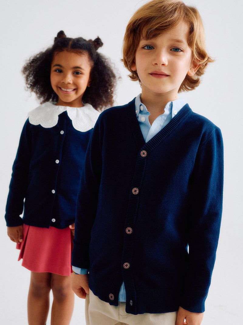 Cardigan lavorato a maglia Blu scuro - Kiabi