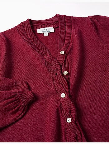 Cardigan in maglia con dettagli intrecciati