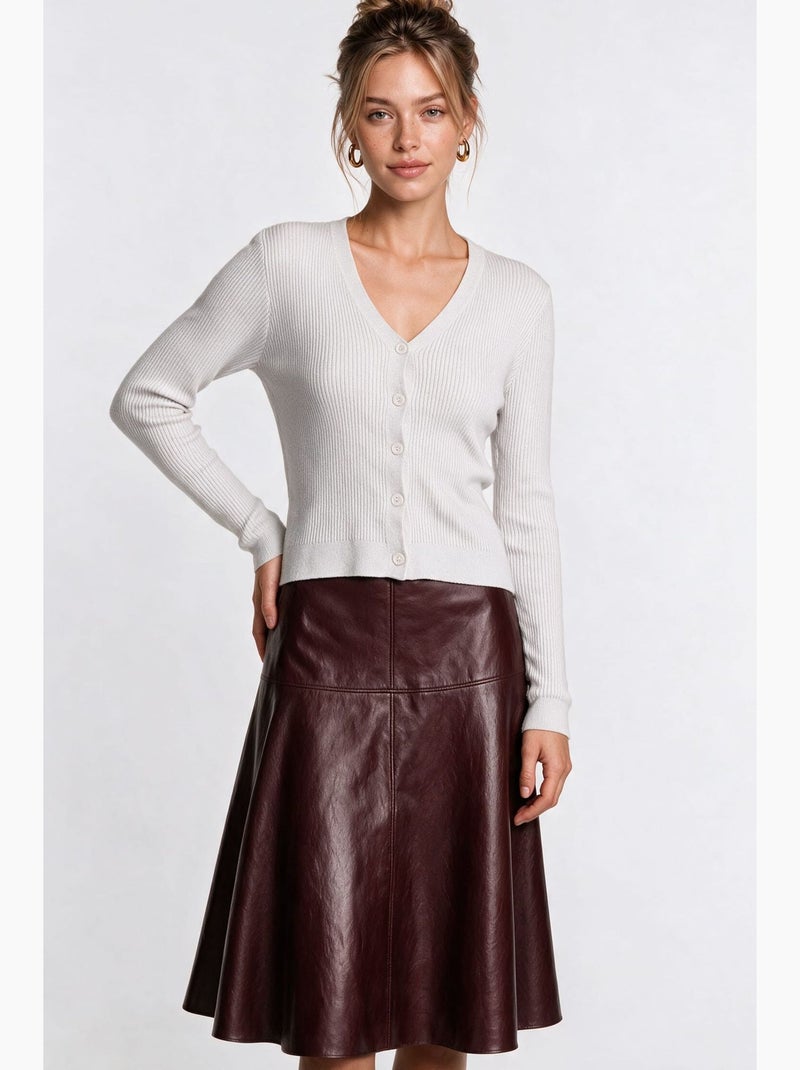 Cardigan lavorato a maglia donna istanbul Bianco sporco - Kiabi