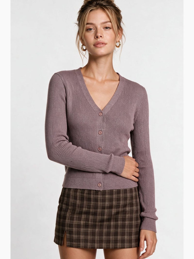 Cardigan lavorato a maglia donna istanbul Malva - Kiabi