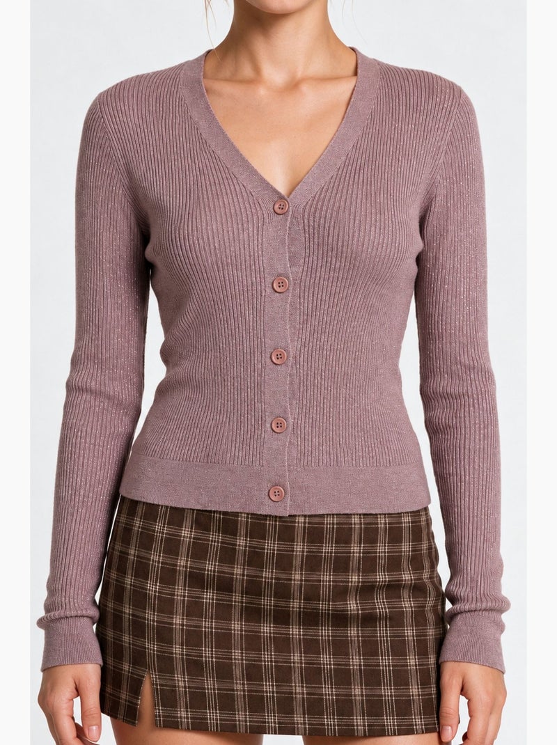 Cardigan lavorato a maglia donna istanbul Malva - Kiabi
