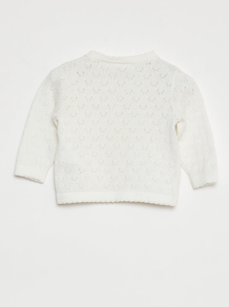 Cardigan lavorato a maglia 'Name It' BIANCO - Kiabi