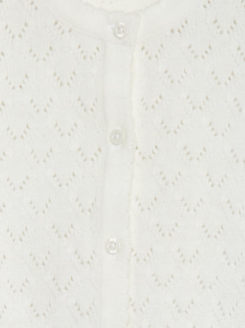 Cardigan lavorato a maglia 'Name It' BIANCO - Kiabi