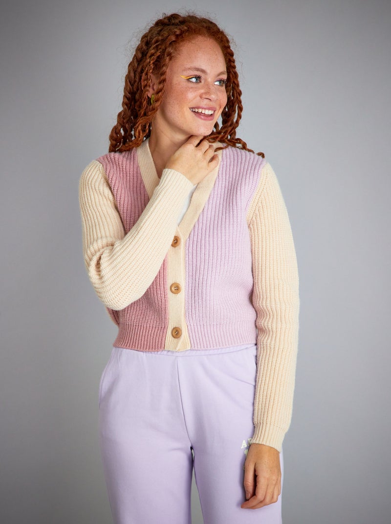 Cardigan lavorato a maglia VIOLA - Kiabi